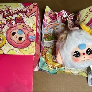 BB3 Plush Keychain - White and Blue